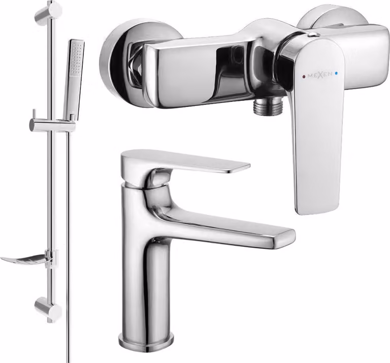 Mexen Lynx DF72 set doccia, cromo - 745904DF72-00