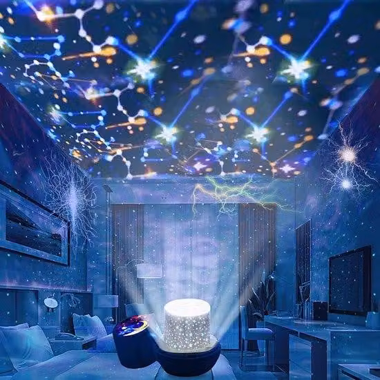 Proiettore di fiocchi di neve con luci natalizie