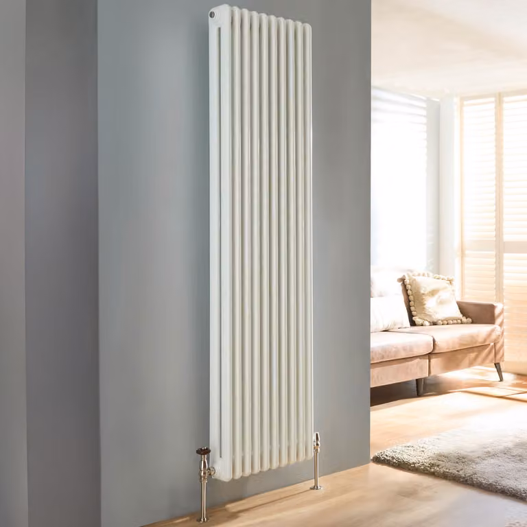 Radiatore Verticale a Doppia Colonna - Bianco - 1800mm x 465mm  - Atticus