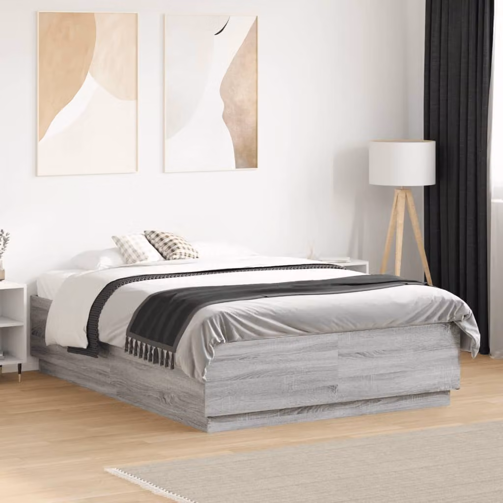 Giroletto vidaXL Grigio in Legno Multistrato L: 120 cm, P: 200 cm – 1