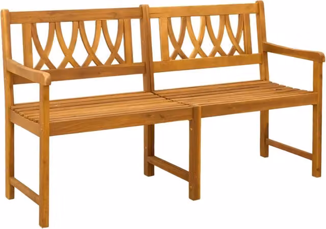 Panchina da esterno | Panchina da Giardino | Panca da Giardino Naturale 150 x 55,5 x 90 cm