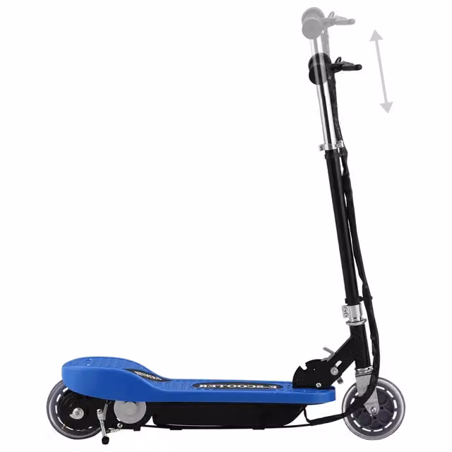 Monopattino Elettrico Blu con Batteria Ricaricabile e Struttura Pieghevole in Metallo CFW5938754