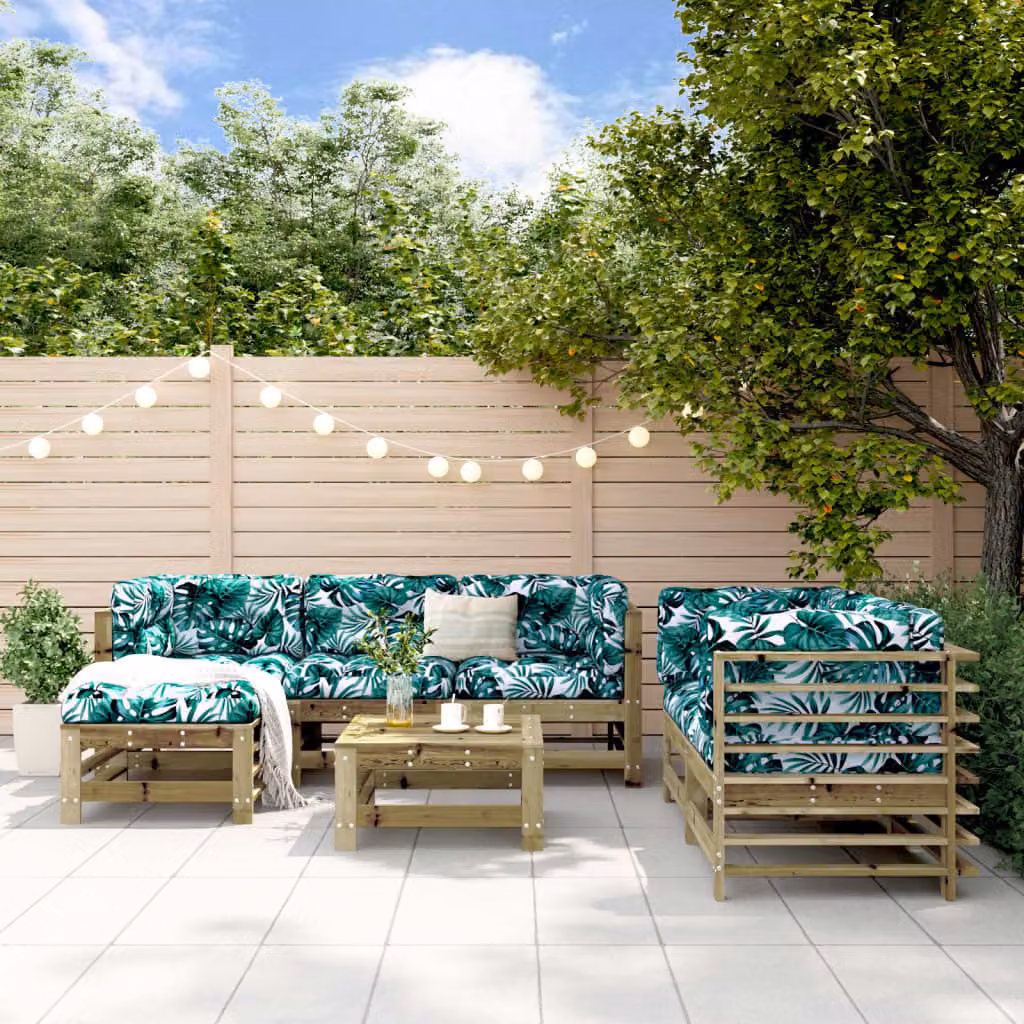 Maison Exclusive - Set da giardino da 7 pezzi in legno di pino trattato