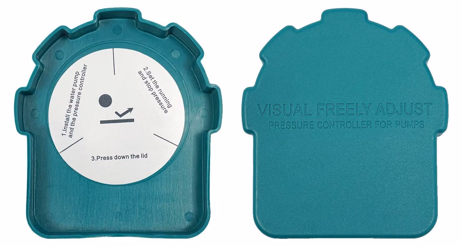 Indicatore del pressostato della pompa dell'acqua, impermeabile IP65, funzionamento silenzioso, blu
