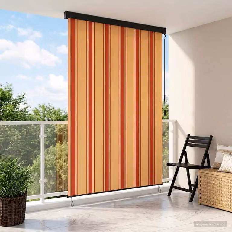 vidaXL Tenda a rullo multicolore in poliestere e alluminio L: 120 cm, H: 250 cm