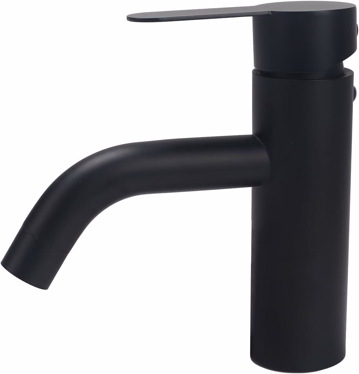 Miscelatore monocomando da parete, nero, per cucina
