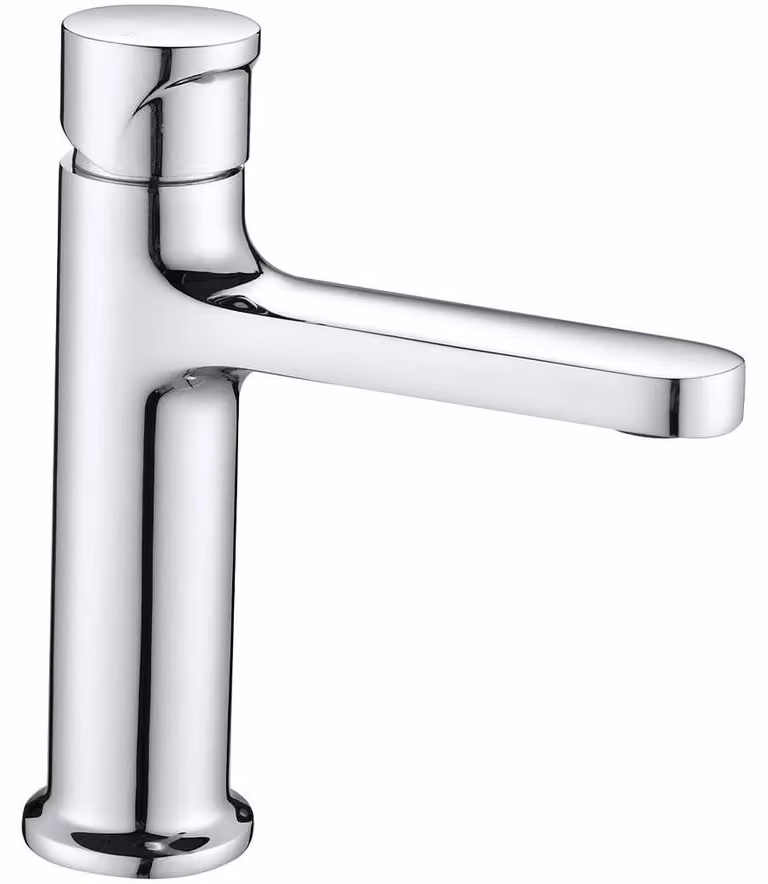 CERANO - Miscelatore a colonna per lavabo Tondo - modello basso - cromato