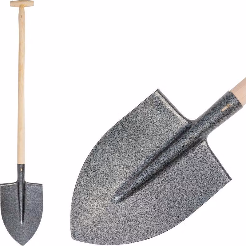 Vanga S506.WH a punta, KomaXit, manico in legno a T