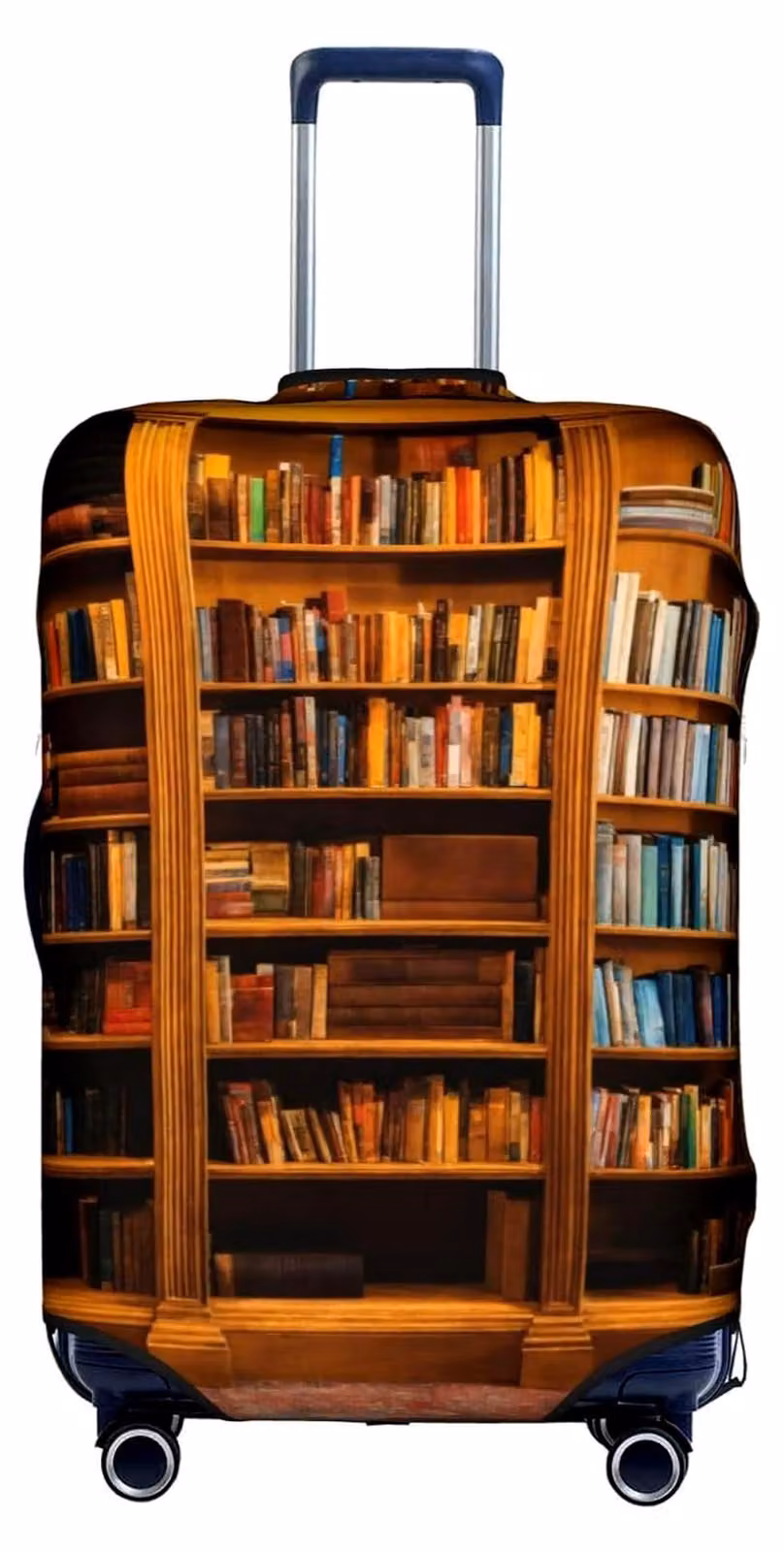Copertura elastica per bagagli, ideale per libri, lavabile e resistente ai graffi, custodia da viaggio, colore bianco/motivo "opulento giardino", taglia L