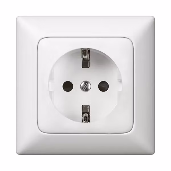 Legrand 776221, Tipo F, Bianco, Termoplastico, Grado di protezione IP20, 250 V, 16 A