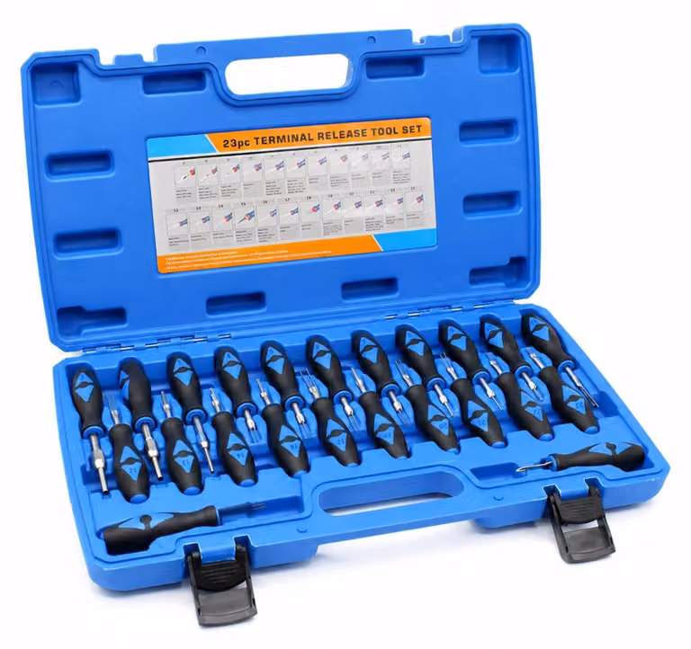 Omgoods - Set da 23 pezzi per la rimozione dei terminali, completo di custodia