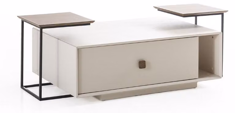 Stilvoller Couchtisch Modernität, betont durch Details