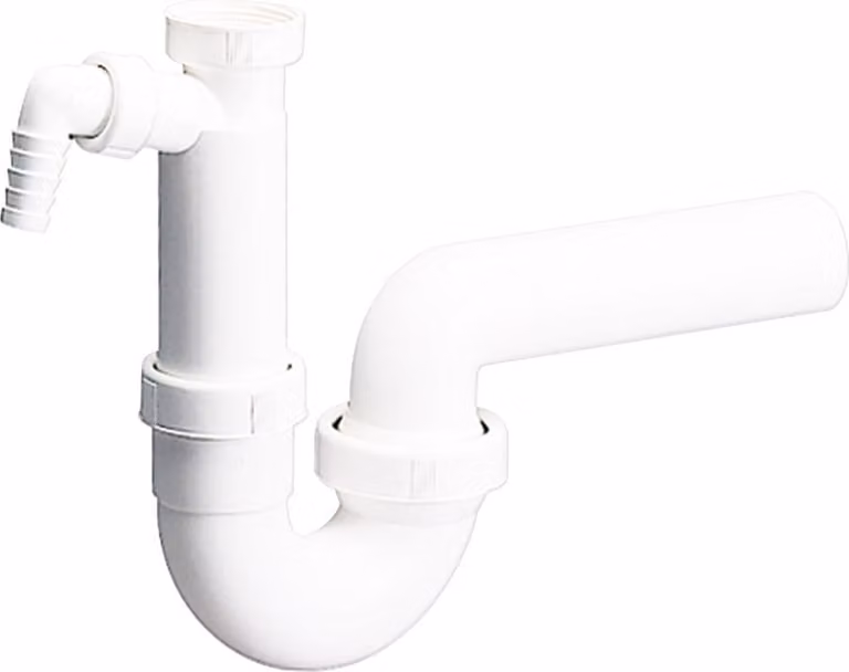 Dallmer Röhren-Siphon 100/1 m 1 Waschgeräte-Anschluss 11/2 xDN 40