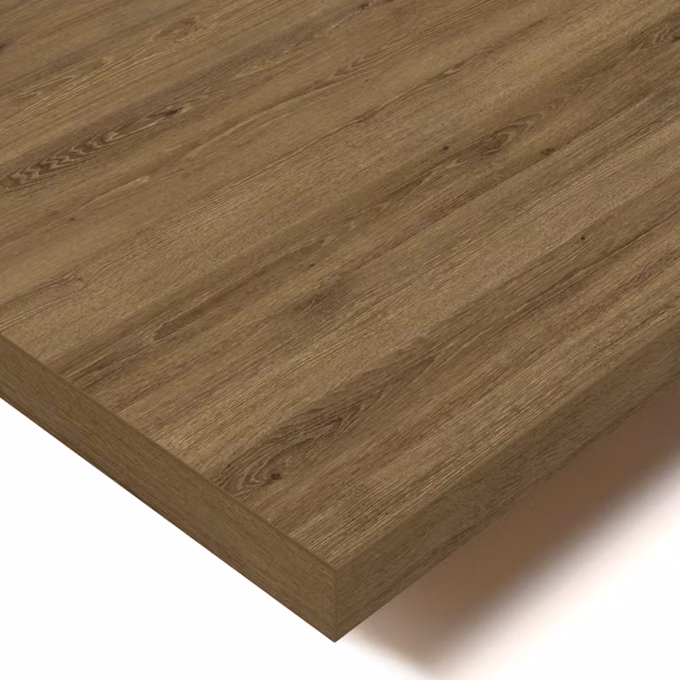 POKAR Piano da tavolo 2,5 cm Piano da tavolo per scrivania, dimensioni:120x80, colore:Rovere Davos