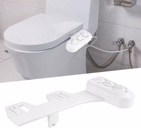 Attacco di Bidet per Vasca da Bagno - Doppie Fustelle Caldo-Freddo, Spruzzatore di Bidet, Standard UE.