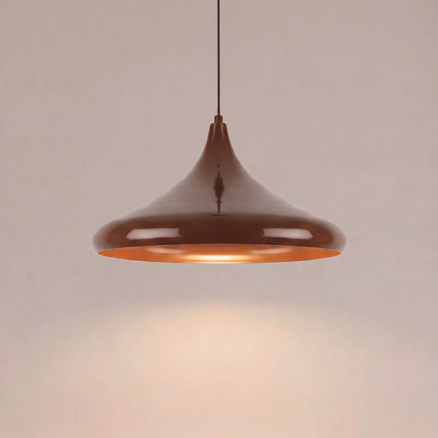 Lampada a sospensione Eysan Opviq, dimmerabile, Marrone / Ruggine, Soggiorno / Sala da pranzo, Metallo, Vintage, Lampada a sospensione