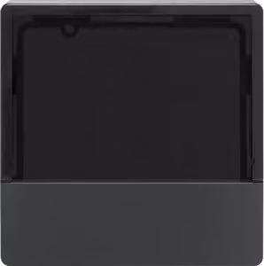 Copertura per interruttore KNX RTR/RC antracite, velluto - Piastra di copertura KNX per interruttore antracite 80960126