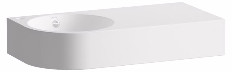 LAUFEN FORM lavabo, rectangulaire, tablette à droite, 1 trou pour robinet, avec trop-plein, 800x400x150mm, blanc, H515FM43991041, H515FM43991041