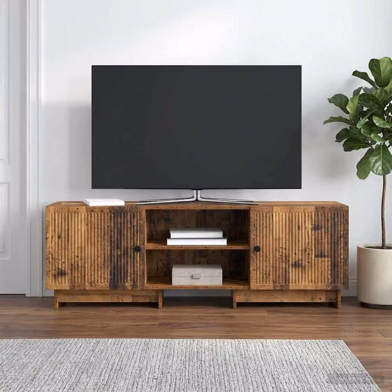 Mobile TV vidaXL in legno color marrone, L 150 x P 31 x H 50 cm