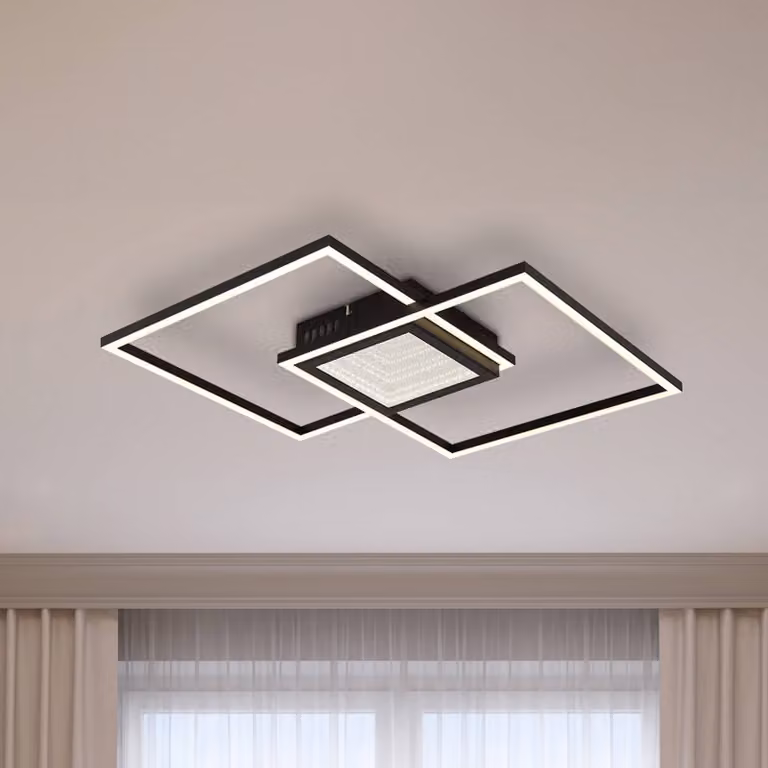 Globo Plafoniera a LED Saunders, dimmerabile, Soggiorno / Sala da pranzo, Alluminio, Moderno, Plafoniera LED
