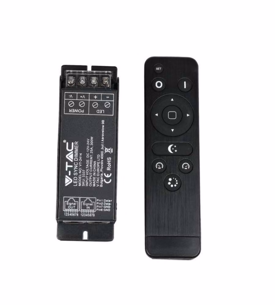 Controller per Strip LED Dimmerabile Porta RJ45 con Telecomando (Max 300W)