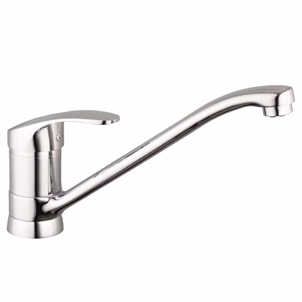 Miscelatore da cucina SCHÜTTE CELLINO, miscelatore da cucina a bassa pressione, rubinetto da cucina girevole a 360°, miscelatore da cucina in cromo