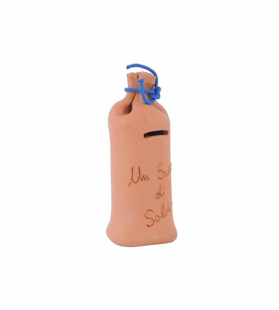 Salvadanaio Terracotta Sacco Cm 10 H 19 Coli'