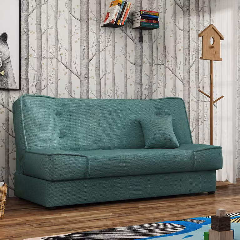 MIRJAN24 Divano letto Gabi con rete, divano a 3 posti, divano con funzione letto, divano letto in stile, divano imbottito da salotto (Enjoy 18)