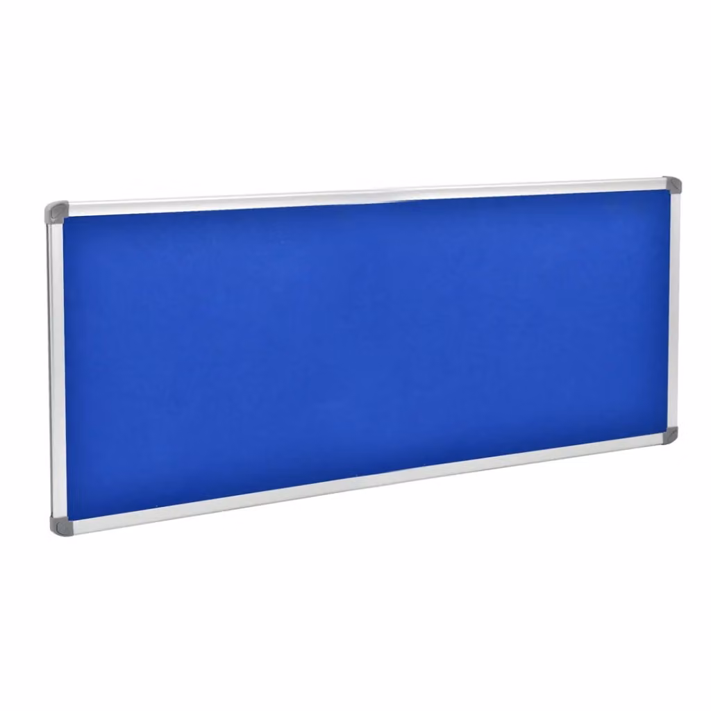 Lavagna GIORDANOSHOP con fondo in sughero e panno blu in alluminio silver L: 200 cm, H: 100 cm – 2