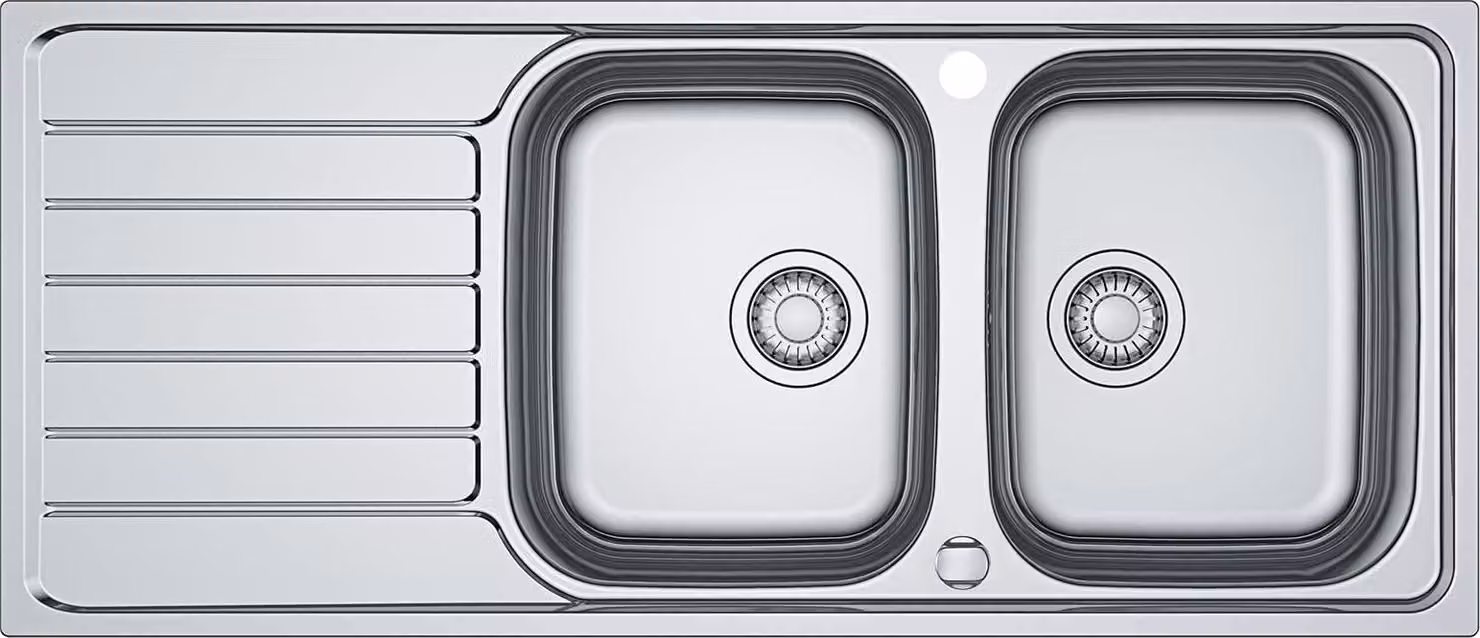 FRANKE SPARK SKX 621 lavello in acciaio inox con centro girevole / lavello in acciaio inox / doppia vasca