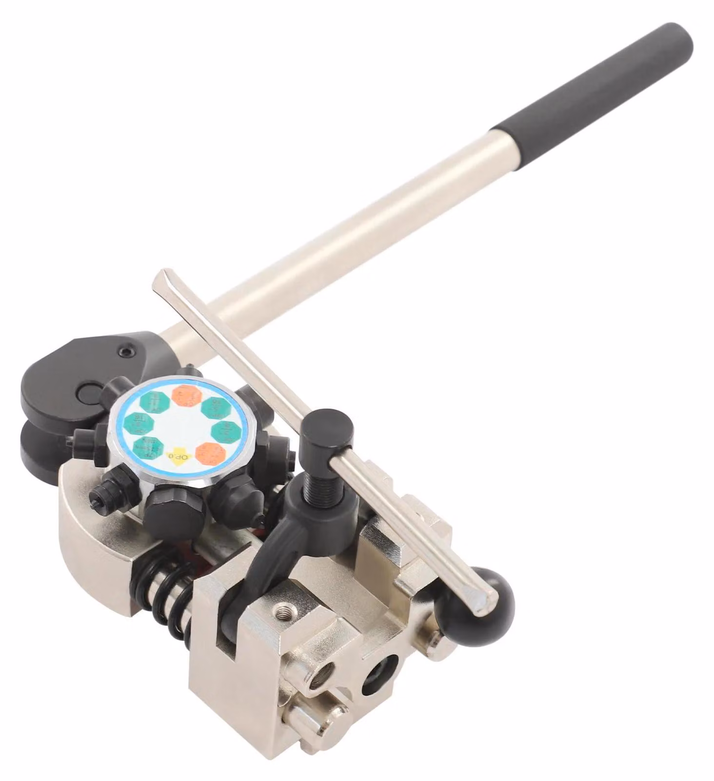 Set professionale di utensili per crimpare tubi freno - Crimpatura a doppia onda a 45° - 4 dimensioni: 4,75–9,53 mm - Per tubi in metallo - Acciaio temprato - Colori: nero, argento, blu