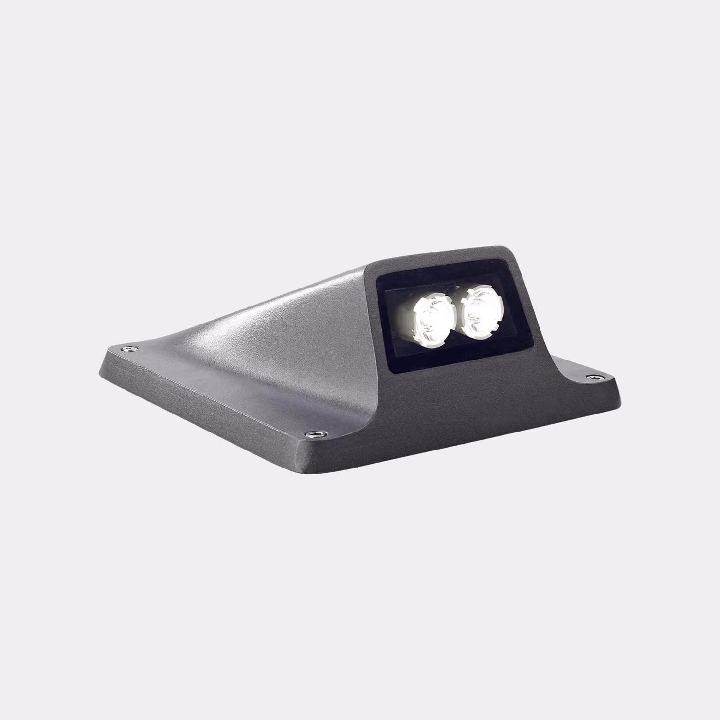 LEDS-C4 Rexel 14,3 x 14,3 cm antracite a 1 fiamma quadrata