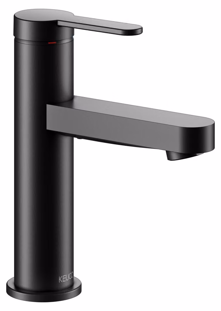 KEUCO IXMO Flat Mitigeur monocommandé pour lavabo 100, sans vidage à tirette, saillie 109mm, 59502373100, 59502373100