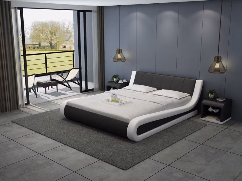 Leder Bett Design Polster Betten Luxus Doppel Hotel Ehe Big 140/160/180 LB8829