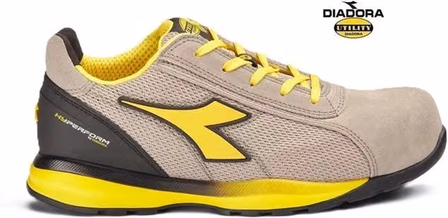 Scarpa antinfortunistica Diadora Utility Glove Hyper Low S1PS in pelle beige taglia 40