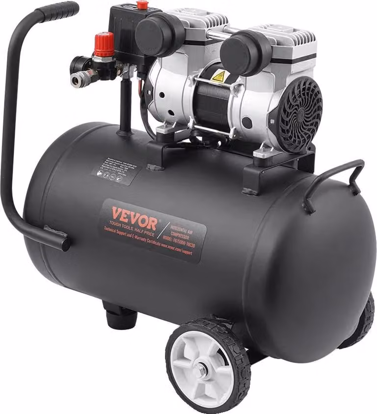 Compressore d'aria, pressione massima 125 PSI, funzionamento silenzioso, 30 litri