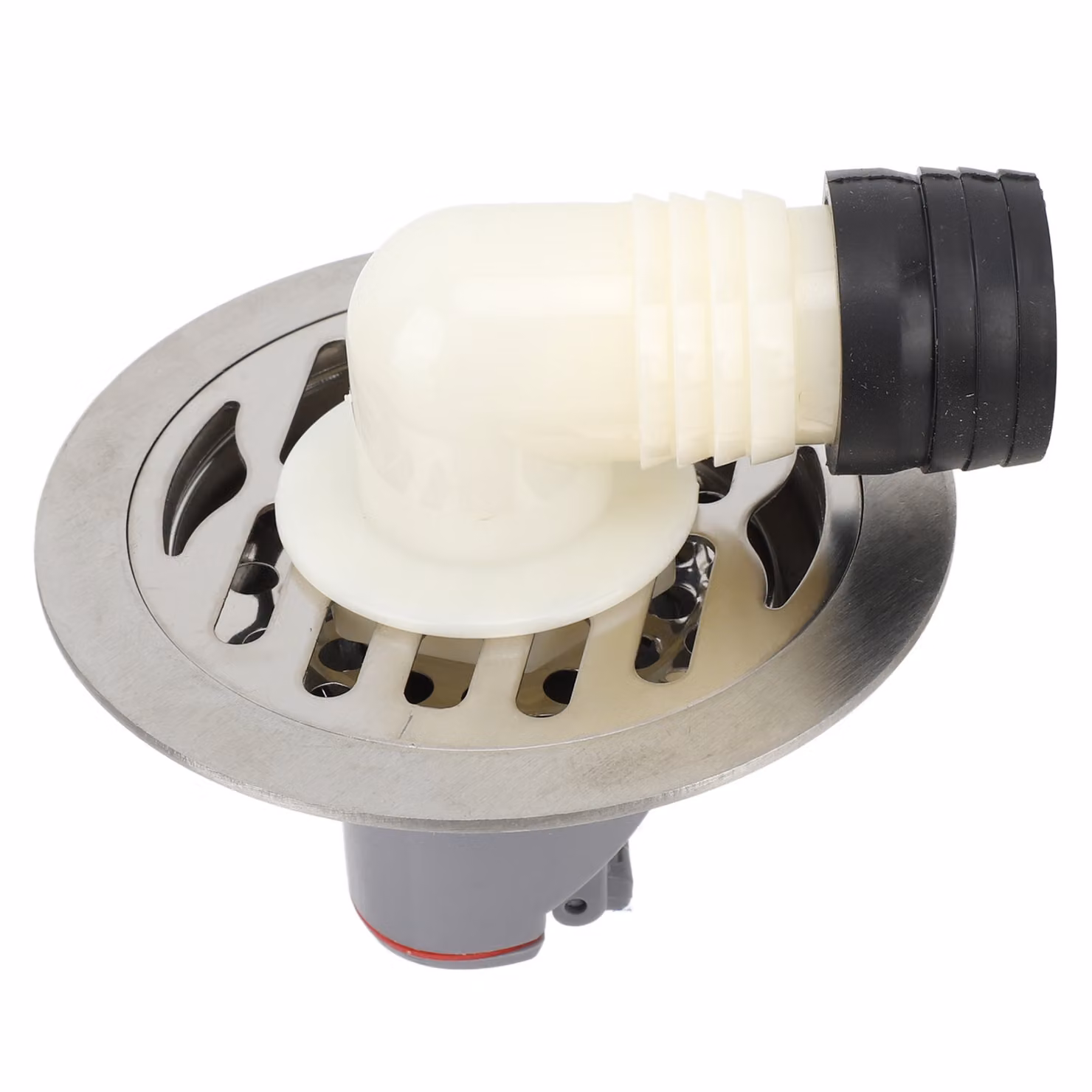 set di scarico a pavimento rotondo da 10 cm, acciaio inox, protezione dagli odori, scarico per doccia, filtro per capelli per bagno, tubi da 50-75 mm