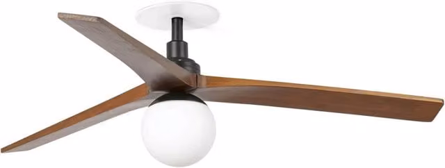 KLIM RECESSED M Ventilatore nero/noce E27