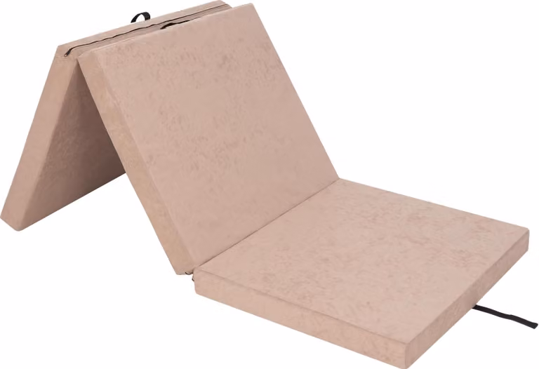Materasso pieghevole "BEN" - 195×80×8 cm - pieghevole, rivestimento lavabile, tessuto Aloba, come letto per gli ospiti, tappetino da allenamento o pouf | PillowPrim