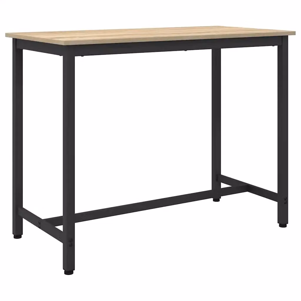 vidaXL Scrivania Moderna in Rovere con Struttura Regolabile in Altezza, L: 100 cm, P: 50 cm, H: 76,5 cm
