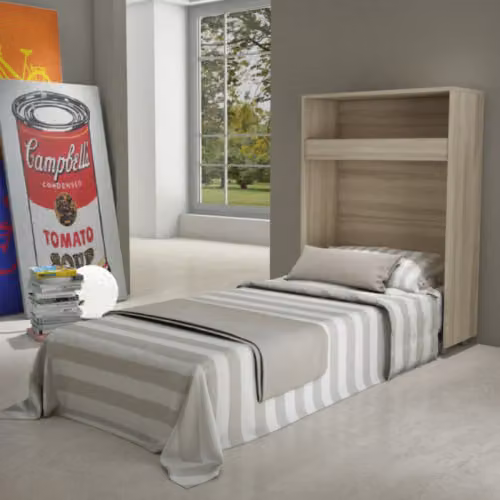 Letto singolo pieghevole con porta cuscino Maconi