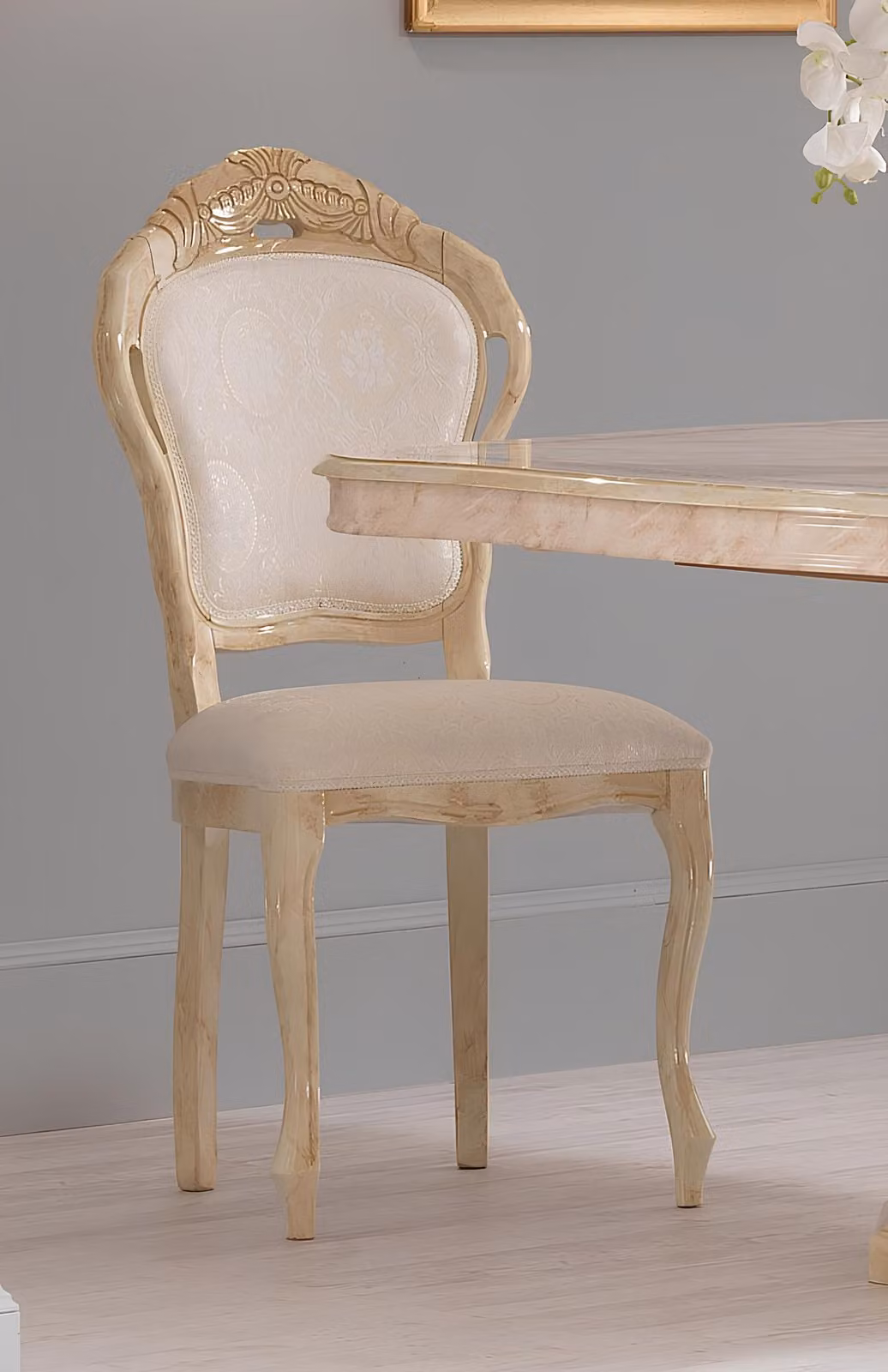 Luxus 1x Stuhl Esszimmerstuhl Küchenstühle Wohnzimmerstuhl Polsterstuhl Stühle
