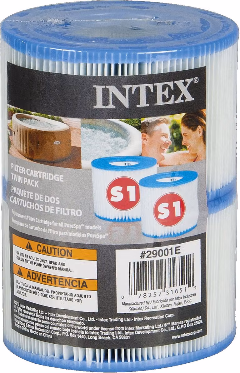 Intex cartuccia filtro spa 2x S1 cartuccia filtro di ricambio confezione doppia 29001