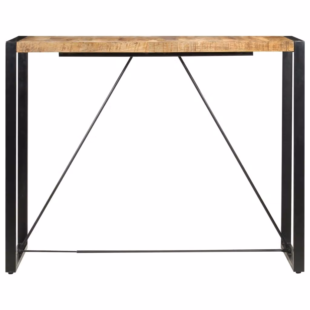 Tavolo da Bar 140x70x110cm in Legno Massello di Mango
