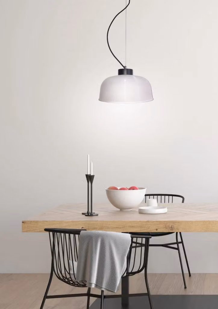 Lampada a sospensione moderna Candellux Liverpool in vetro e metallo grigia con attacco E27 e altezza regolabile – 2