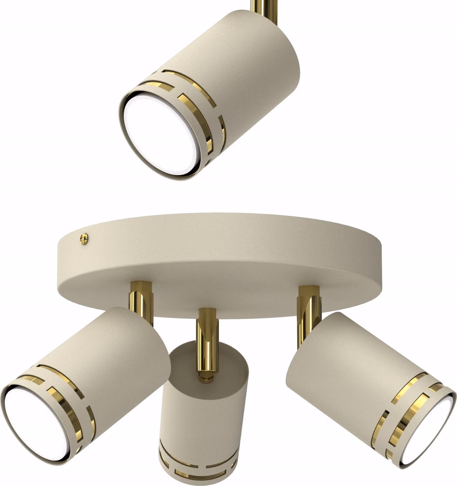 Lampada da soffitto Cashmere, orientabile, LED, GU10, finitura lucida, faretto, riflettore