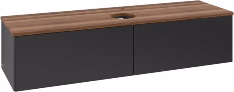 V&B Mobiletto senza struttura frontale - illuminazione Antao 160x50cm, HL, WBP w. wal, bla m Lac