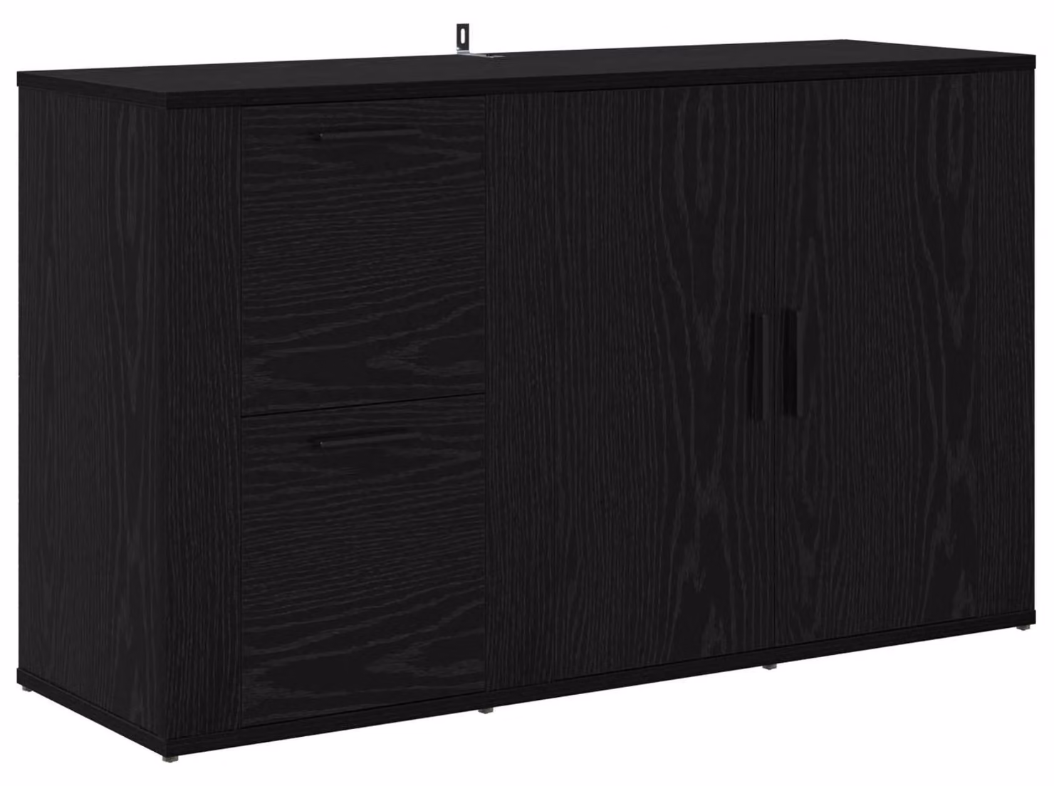 Credenza Rovere Nero 100 x 33 x 59.5 cm Legno multistrato