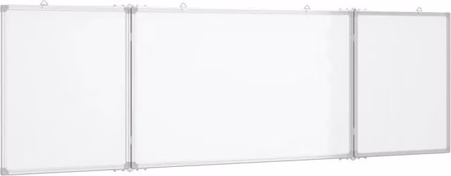 Lavagna magnetica pannello di scrittura scuola casa ufficio pieghevole 200 x 60 x 1,7 cm alluminio 02_0045530