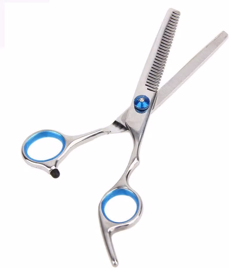 Forbici per capelli da 17 cm, in acciaio inossidabile, forbici smussanti, per un taglio preciso